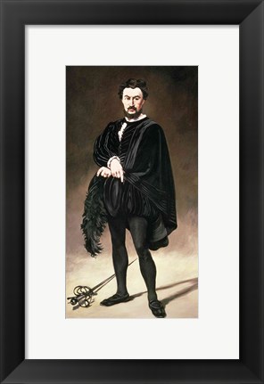 Framed Tragedian Actor Print