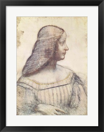 Framed Portrait of Isabella d&#39;Este Print