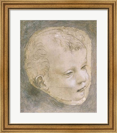 Framed Head of a Child Print