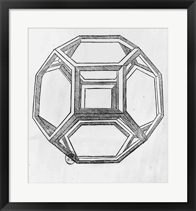 Framed Polyhedron Print