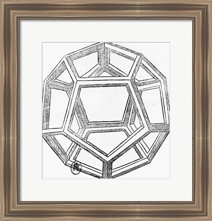 Framed Dodecahedron Print