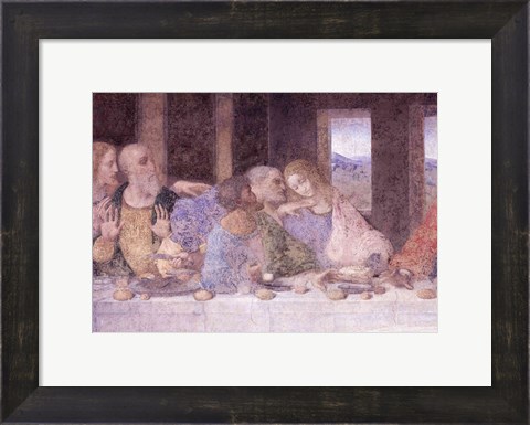 Framed Last Supper, (post restoration) C Print