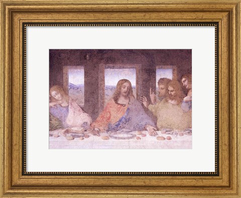 Framed Last Supper, (post restoration) D Print