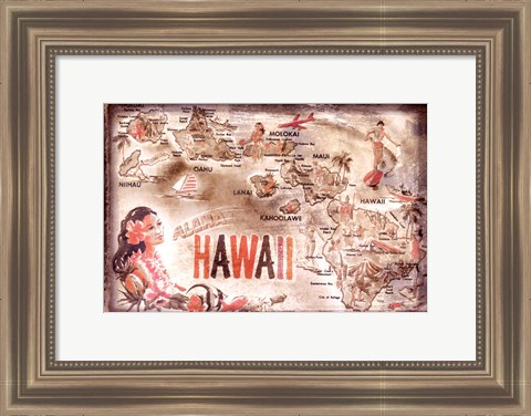 Framed Aloha Hawaii Print