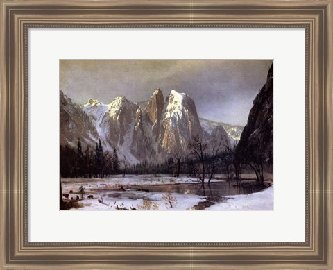 Framed Cathedral Rock Yosemite Print