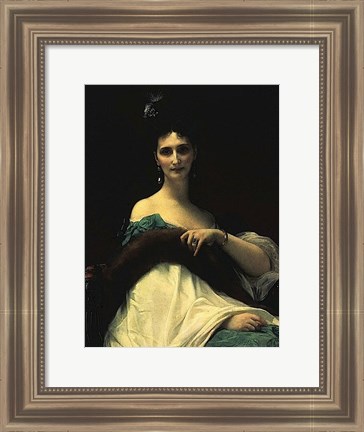 Framed Portrait of Countess de Keller (marquise de Saint Yves d&#39;Alveydre - 1895), 1873 Print