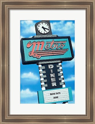 Framed Metro Diner Print