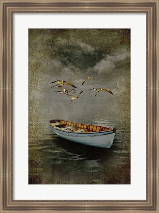 Framed Alone in the Mist Print