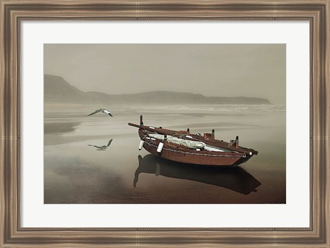 Framed Solitude of the Sea Print
