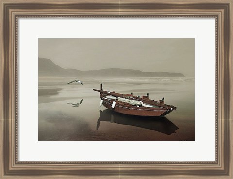 Framed Solitude of the Sea Print