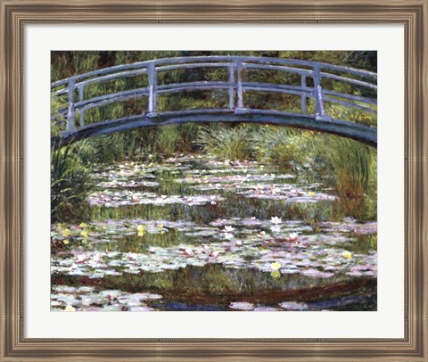 Framed Japanese Footbridge, 1899 Print