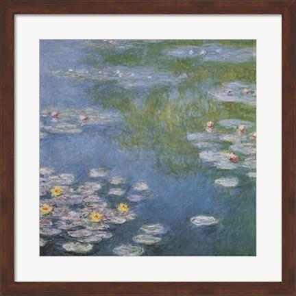 Framed Nympheas at Giverny Print