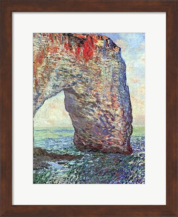 Framed Manneporte near Etretat, 1886 Print