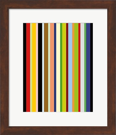 Framed Candy Stripe Print