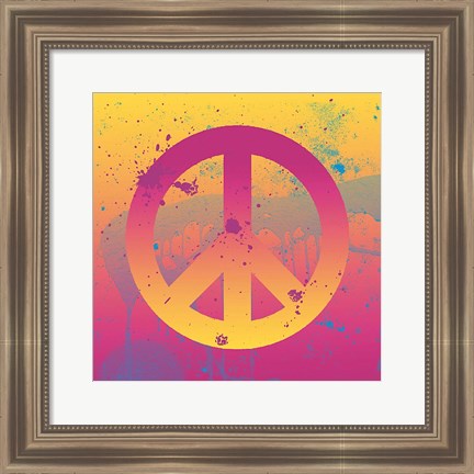 Framed Far-out Peace Print