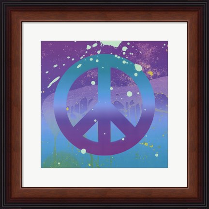 Framed Groovy Peace Print