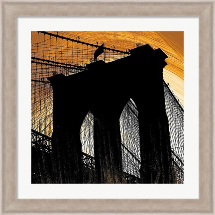 Framed Brooklyn Glow Print