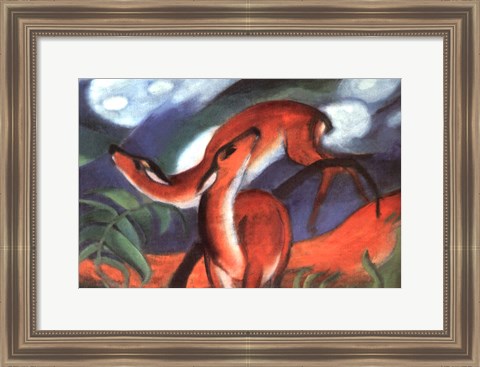 Framed Red Deer II Print
