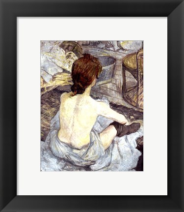 Framed La Toilette Print