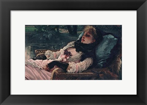 Framed Dreamer, of Summer Evening, ca. 1881 Print