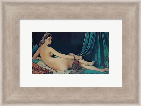 Framed Grand Odalisque, 1814 Print