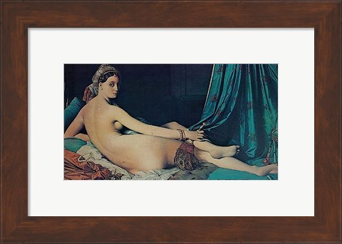 Framed Grand Odalisque, 1814 Print