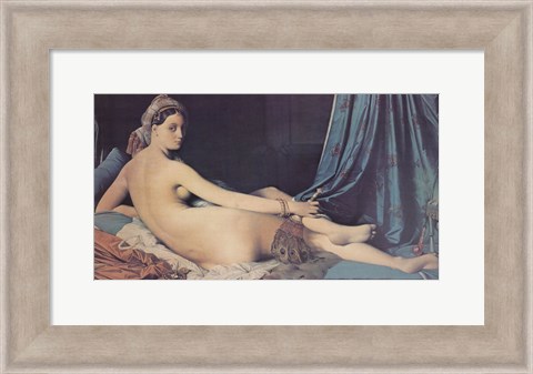 Framed Grand Odalisque, 1814 Print