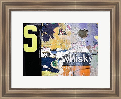 Framed Whisky Layers Print