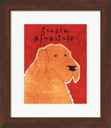 Framed Golden Retriever Print