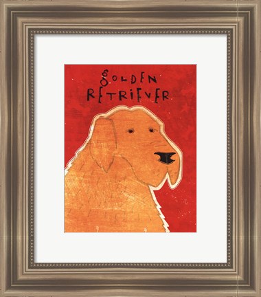 Framed Golden Retriever Print