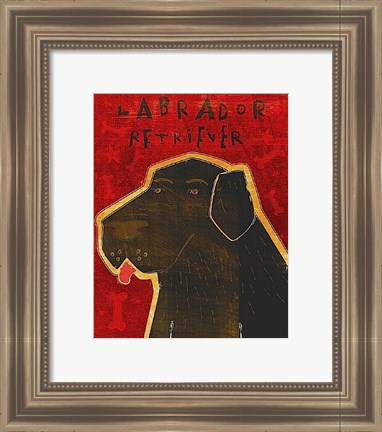 Framed Lab (black) Print