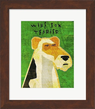 Framed Wire Fox Terrier Print