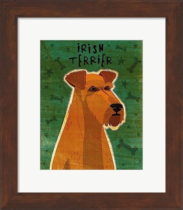 Framed Irish Terrier Print