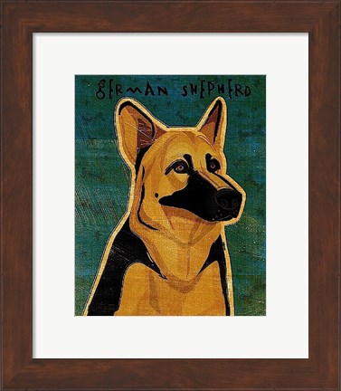 Framed German Shepherd Print