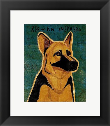 Framed German Shepherd Print