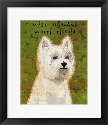 Framed West Highland White Terrier Print