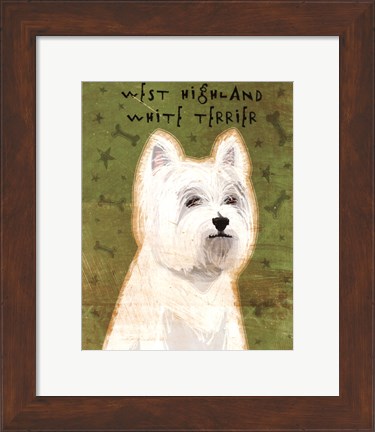 Framed West Highland White Terrier Print