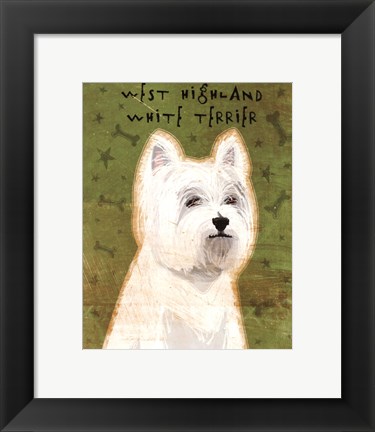 Framed West Highland White Terrier Print