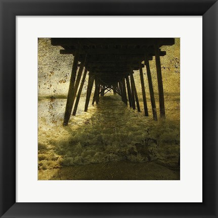 Framed Pier Break Print