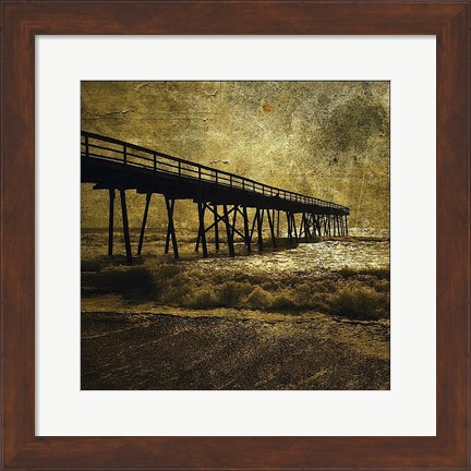 Framed Ocean Pier No. 3 Print