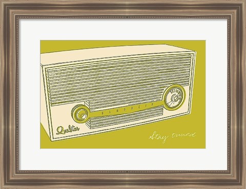 Framed Lunastrella Radio Print