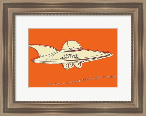 Framed Lunastrella Flying Saucer Print