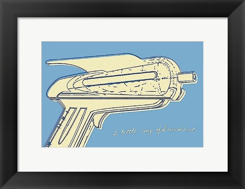 Framed Lunastrella Raygun No. 2 Print