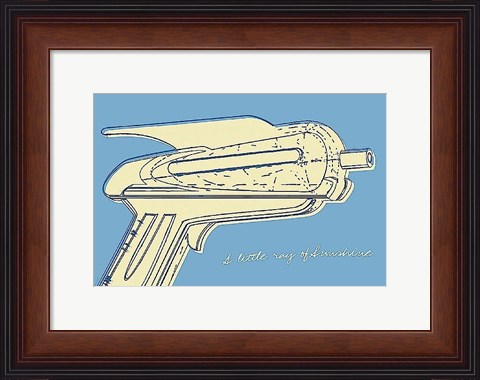 Framed Lunastrella Raygun No. 2 Print