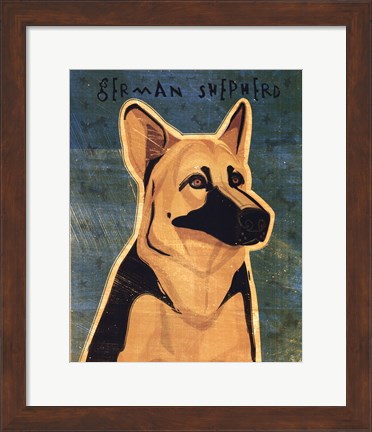 Framed German Shepherd Print