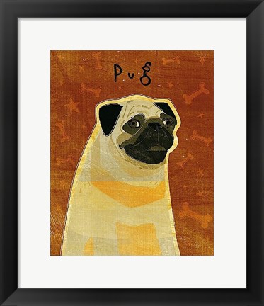 Framed Pug Print