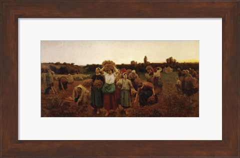 Framed Return of the Gleaners, 1859 Print