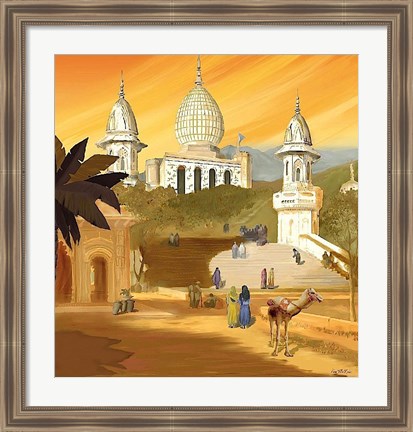 Framed Visit India Print