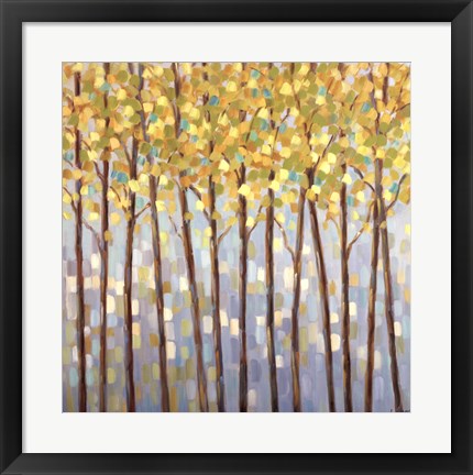 Framed Glistening Tree Tops Print