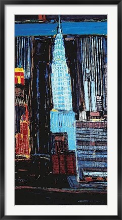 Framed Manhattan Skyline Print